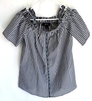 BCX Women's Striped Top Size M
